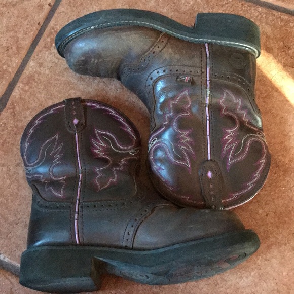 JUSTIN LEATHER BOOTS SIZE 6.5B - Picture 12 of 16